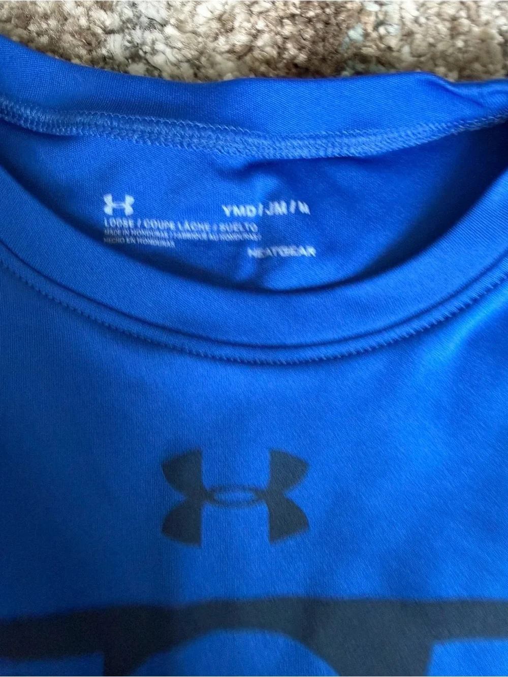 Under Armour Kids' Blue USA Sleeveless Top & Navy Shorts Set size medium